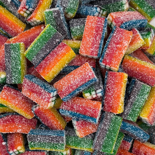 BRIQUES MULTICOLORES ACIDULÉES (100G)